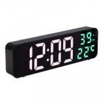 LADECOR CHRONO Будильник электронный, 23х3,5х7 см, USB/3xAAA, пластик