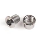 Бонка алюминиевая ZEON GTN45 M8*0.75*10.5/M8*0.75*8.5 болт + гайка для крепления передних звёзд к системе шатунов