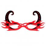 Карнавальные очки «Рога», цвет красный