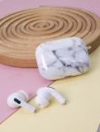 Чехол для AirPods Pro "Marble", white