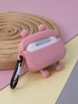 Чехол для AirPods Pro "Lazy frog", pink