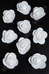 Головки цветов "Роза" мелкая 35 мм (100 шт) SF-2098, белый №1