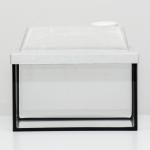 Аквариум прямоугольный с крышкой, 5 литров, 25 x 13 x 15,5/18 см, БЕЛЕНЫЙ ДУБ