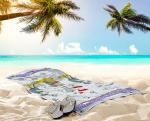 Вафельное пляжное полотенце романтический курорт
