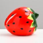 Домик для грызунов "Клубничка" керамический, 12 х 9 х 9 см
