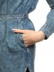 62006 Рубашка джинсовая женская (100 % хлопок)