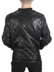 161 BLACK Куртка из эко-кожи мужская (50 гр. синтепон)