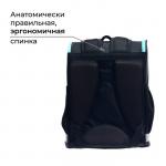 Ранец школьный Стандарт, 36 х 26 х 16 см, + мешок для обуви 40 х 32 см, Calligrata П "Гейм", чёрный
