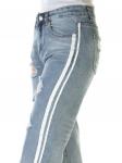 6521 Бриджи джинсовые женские (98% хлопок, 2% полиэстер)