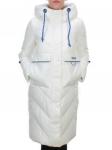 9190 WHITE Пальто зимнее женское EVCANBADY (200 гр. холлофайбера)