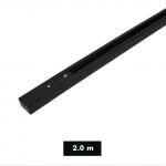 Шинопровод однофазный 2 метра черный (полный комплект с вводом питания и заглушкой) SPF22-07 (1/20)