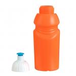 Бутылка для воды велосипедная, 400 мл, с соской, 18 х 6.2 х 6.2 см, оранжевая