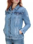 TB105 BLUE Куртка джинсовая женская (95% хлопок, 5% стрейч)