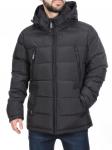 4707 BLACK Куртка мужская зимняя ROMADA (200 гр. холлофайбер)