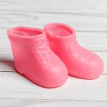 Ботинки для куклы «Бантики», длина подошвы: 6,5 см, 1 пара, цвет розовый