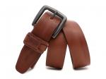 Кожаный коньяк мужской джинсовый ремень B40-2083