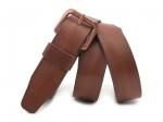 Кожаный коньяк мужской джинсовый ремень B40-2051
