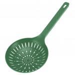 "Фиеста" Шумовка пластмассовая для тефлоновой посуды 36х15,7см, цвет - зеленый (Китай)
