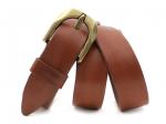 Кожаный коньячный мужской джинсовый ремень B40-2041