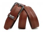 Кожаный коньяк мужской джинсовый ремень B40-2096
