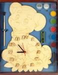 Часы с циферблатом под роспись "Собачка" с красками арт.7906/79096