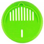Крышка пластмассовая для слива винтовая (твист-офф) д100мм, хозяйственная, зеленый (Россия)