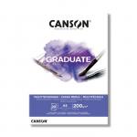 Альбом CANSON Graduate Mix Media, А5, 20 листов, на склейке, белый, 200 г/м2
