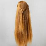 Волосы для кукол «Прямые с косичками» размер маленький, цвет 27