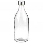 Бутылка стеклянная "Гладь" 1,1л h25,5см, д/горла 2,8см, винтовая комбинированная крышка (д/основания 9см) (Китай)