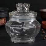 Банка стеклянная для сыпучих продуктов Доляна «Калипсо», 500 мл, 12_13 см