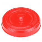 Крышка пластмассовая для консервирования винтовая (твист-офф) д82мм - классическая, красный (Россия)