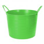 Корзина для белья мягкая пластмассовая 17л, д33 см, h24,5 см, ярко-зеленый (Россия)
