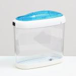 Аквариум настольный, с подсветкой LED и календарем кормлений, 4,4 л