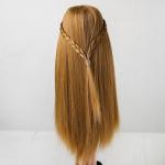 Волосы для кукол «Прямые с косичками» размер маленький, цвет 24