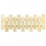 Вешалка-планка деревянная "Оригинальная" 60х24х9 см, 5 крючков, липа (Россия)