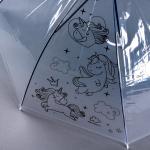 Зонт раскраска "Единорожки" + маркеры