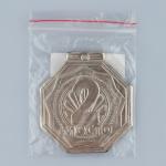 Медаль призовая «2 место», d = 5 см., цвет серебристый