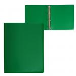 Папка на 4 кольцах А4, Calligrata "Панорама", 40 мм, 700 мкм, лицевой карман, зелёная