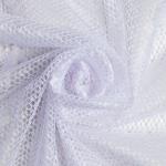 Штора на шторной ленте, размер 250х165 см, цвет белый, 100% полиэстер