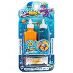 Aqua Slime малый набор: набор для изготовления фигурок из цветного геля голубой-оранжевый
