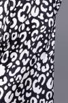 Платье Pirs 3406 черно-белый лео