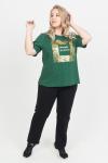 Женская футболка 24354 Зеленый