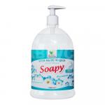Крем-мыло жидкое Clean&Green Soapy Альпийский луг, увлажняющее с дозатором, 1 л
