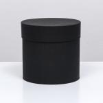 Шляпная коробка черная, 15 х 15 см