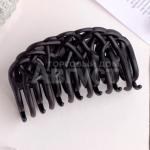 Краб для волос 4555276 Чёрный бархат, листочки 8,5 см, в ассортименте