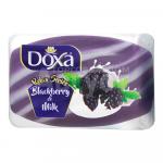 Мыло туалетное DOXA RELAX Ежевика-молоко, глицериновое, двухцветное, 80 г