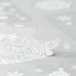 Набор наклеек новогодних "Ёлка. Дед Мороз. Снегурочка" 35 х 33 см