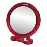 Зеркало ZCDE-02 настольное круглое 13 см, пластик, красный