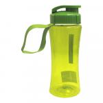 Бутылка для воды E-563 с ремешком, пластик, цвет в ассортименте, 0,5 л