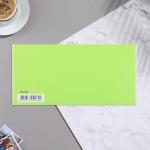 Конверт для денег "С Днем Рождения!" бархат, зеленый фон, 19х9,3 см